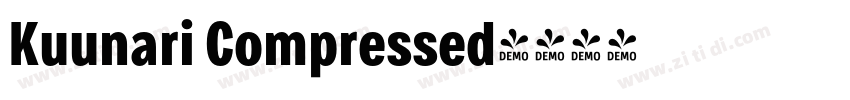 Kuunari Compressed字体转换